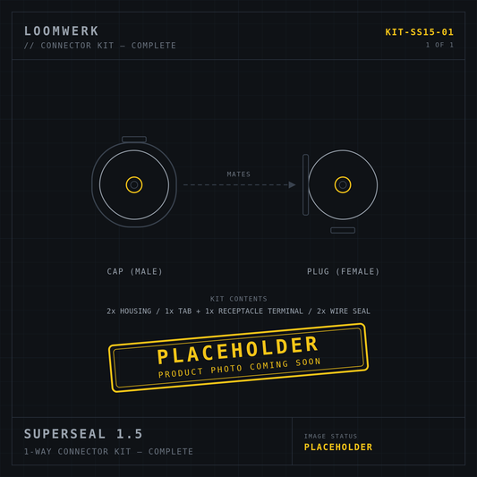 Superseal 1.5 1-way connector kit — placeholder image